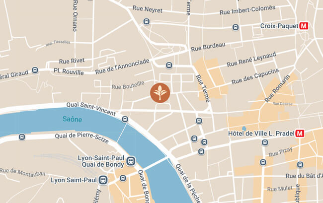 Carte d'accès au café Wassaï à Lyon