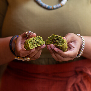 Cookie vegan au moringa chez Wassaï café à Lyon