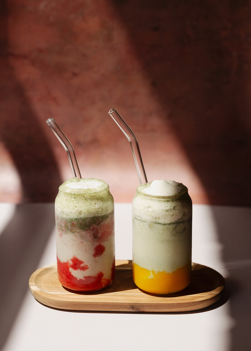 cloud-latte-fraise-mangue-moringa Boisson fraiche dans au café afro vegan Wassaï