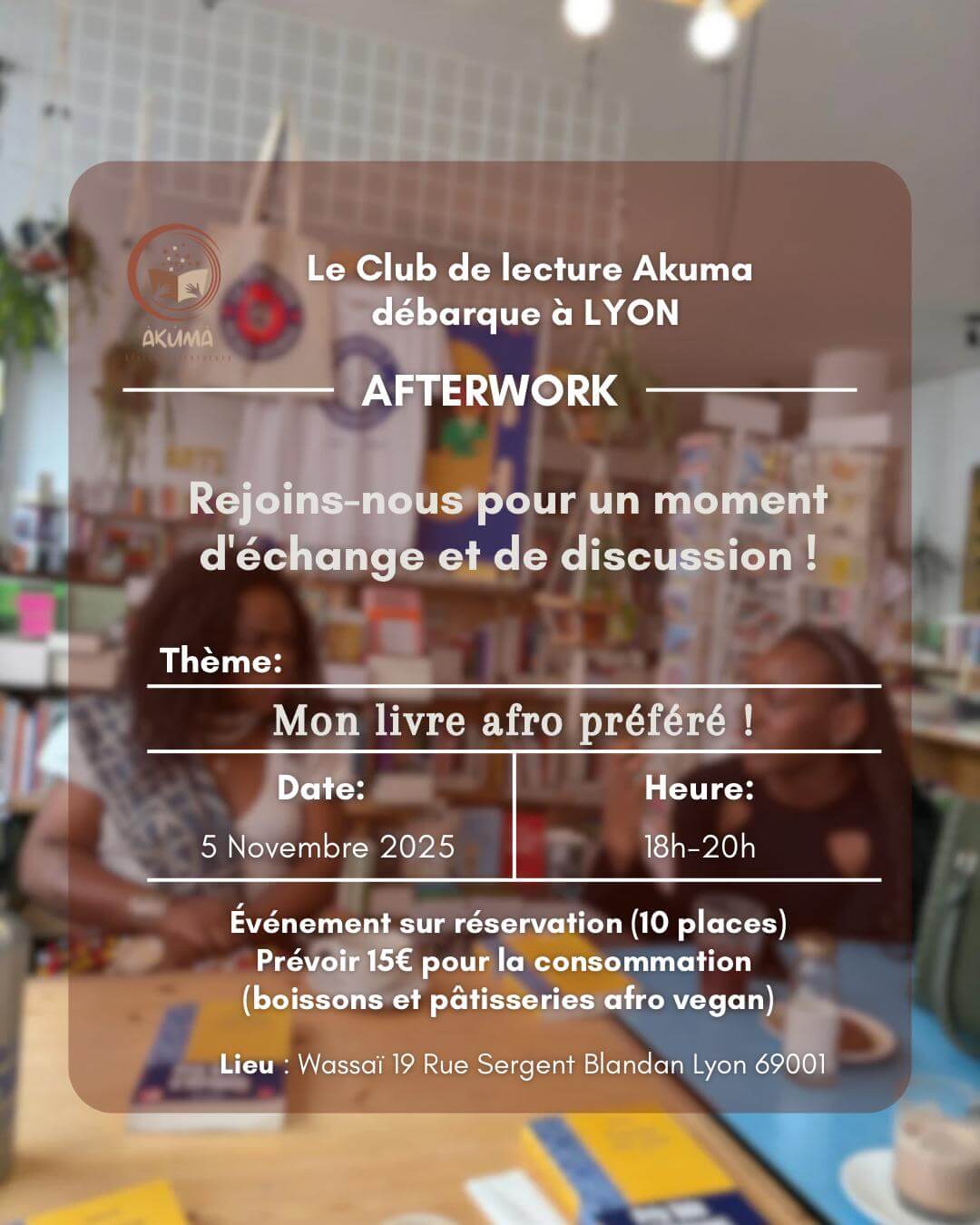 Afterwork Afropreneurs chez Wassaï à Lyon